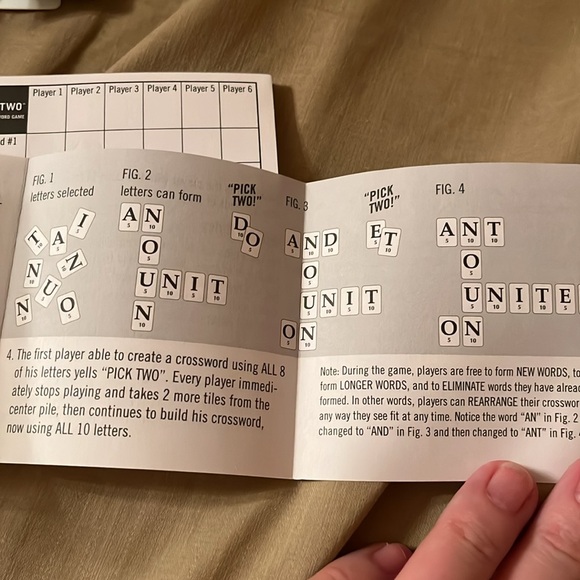 Pick Two crossword tile scrabble style game ages 8+ for 3-6 players EUC - Picture 7 of 9